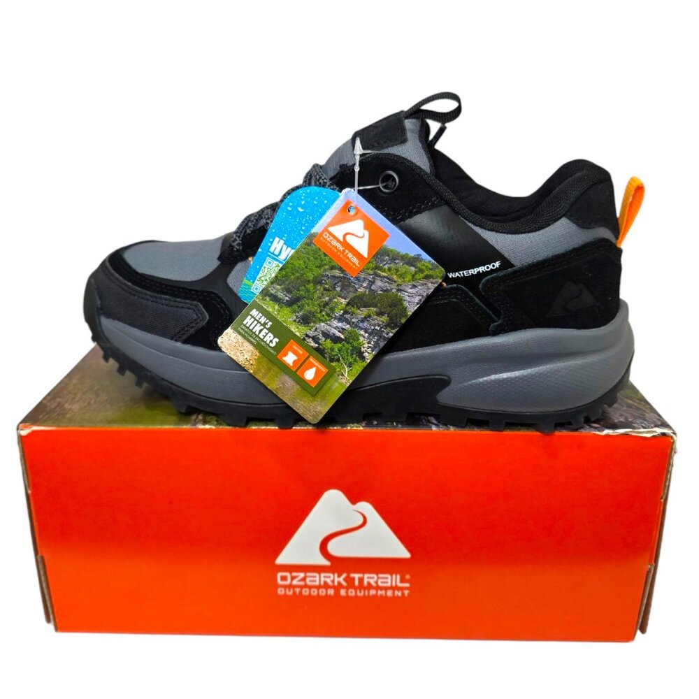 Ozark Trail Waterproof Hiking Shoes Suede Leather Mens Size 7 Lace Up Outdoor